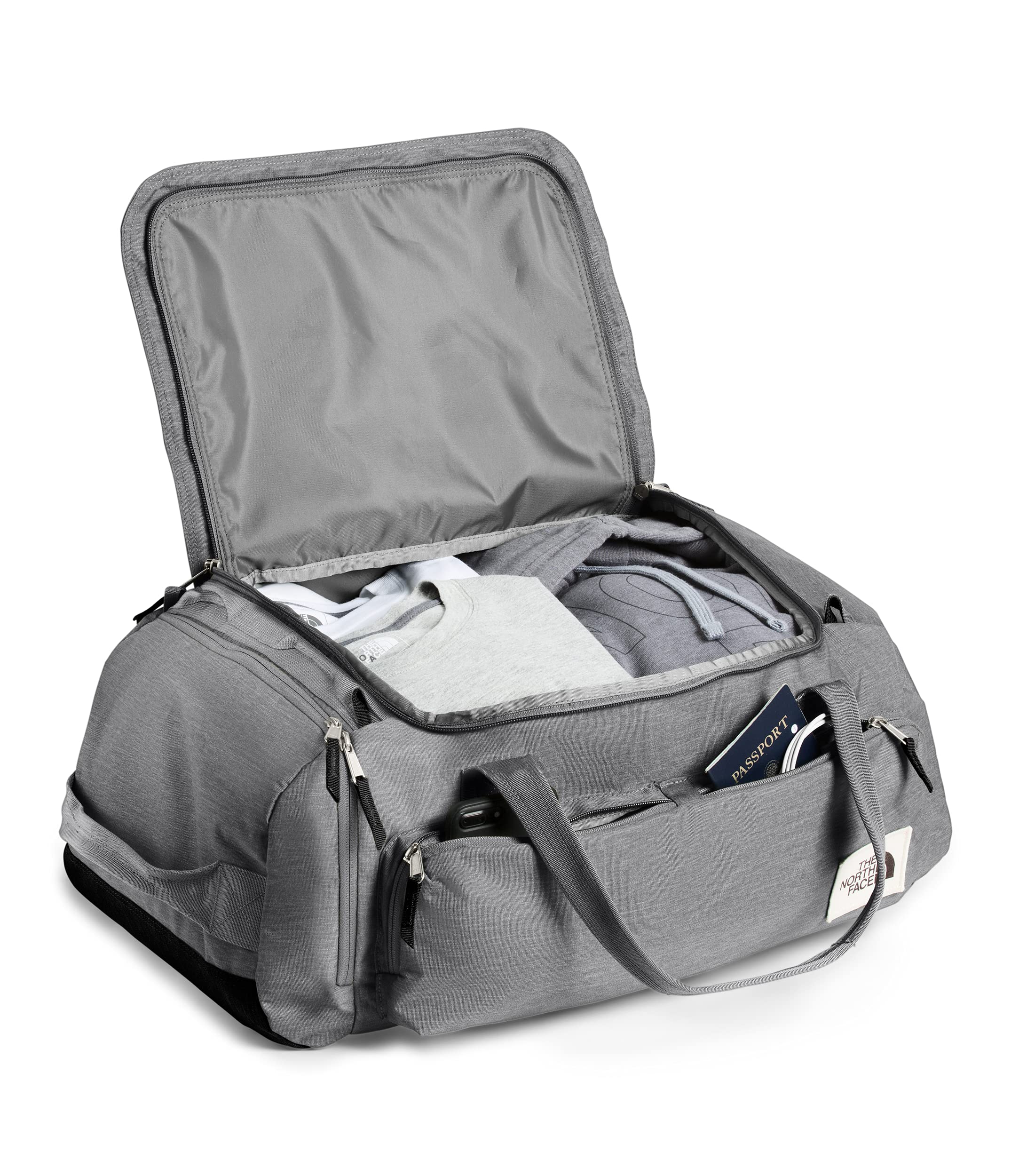 THE NORTH FACE ボストン グレーBerkeley Duffel M Amazon.com: The North Face Berkeley Duffel—M,中灰淺石灰/TNF